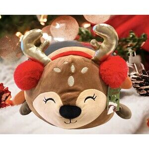 15" Smoochy Pals Plush Reindeer Pillow Stuffed Animal Toy Soft  Cuddly